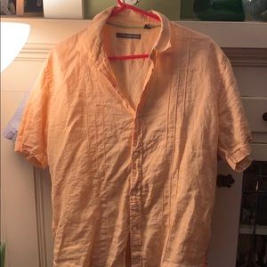 Beautiful, classy 100% cotton with front pleats